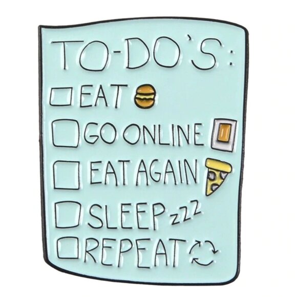 Jewelry - NEW! Perfect quality To Do List Enamel Pin Brooch